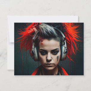 Cartes Postales Fille Ecouteur