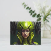 Cartes Postales Fille Futurisme (Debout devant)