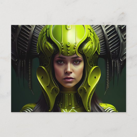 Cartes Postales Fille Futurisme (Devant)