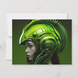 Cartes Postales Fille Futurisme