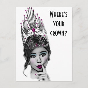 Cartes postales Fille Glitzy