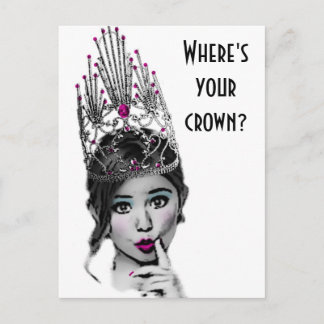 Cartes postales Fille Glitzy