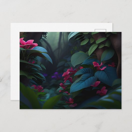 Cartes Postales Fleur (Devant / Derrière)