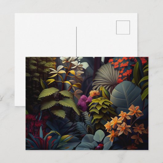 Cartes Postales Fleur (Devant / Derrière)