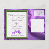 CARTES POSTALES FLEURIES DE DESIGNER POUR ANNONCER (Dos)