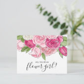 Cartes postales Fleurs de mariage roses au style a (Debout devant)