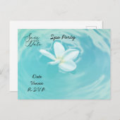 Cartes postales Fleurs de Plumeria pour soirée Spa (Devant / Derrière)