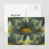 Cartes postales florales personnalisables (Devant / Derrière)