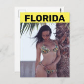 CARTES POSTALES FLORIDA BEACH BIKINI (Devant / Derrière)