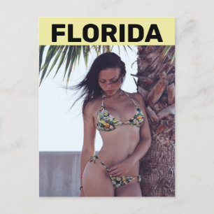 CARTES POSTALES FLORIDA BEACH BIKINI