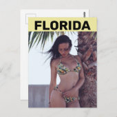 CARTES POSTALES FLORIDA BEACH BIKINI (Devant / Derrière)