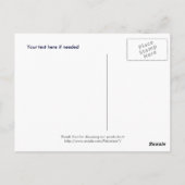 Cartes postales Fluffy Dog (Dos)