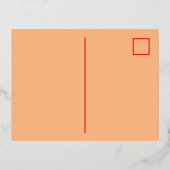 Cartes postales Foil Rouge et crème (Verso)