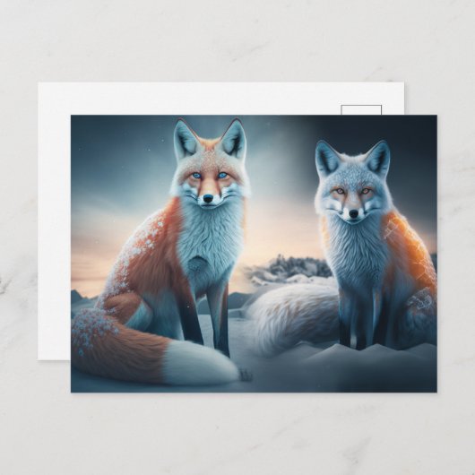 Cartes Postales Fox  (Devant / Derrière)