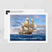 Cartes postales Frégate Nuestra Señora de las Merc (Devant / Derrière)