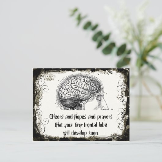 Cartes postales Frontal Lobe Haiku (Debout devant)