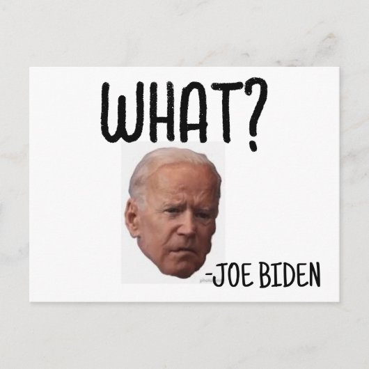 CARTES POSTALES FUNNY JOE BIDEN (Devant)