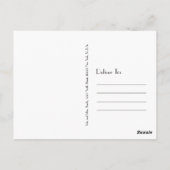 Cartes postales Gatsby Art Déco Mariage noir (Dos)