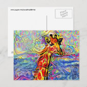 Cartes postales GIRAFFE ART (Devant / Derrière)
