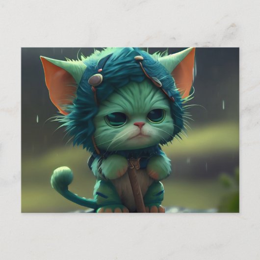 Cartes Postales Green Cats (Devant)