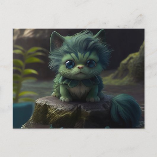 Cartes Postales Green Cats (Devant)