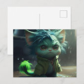 Cartes Postales Green Cats (Devant / Derrière)