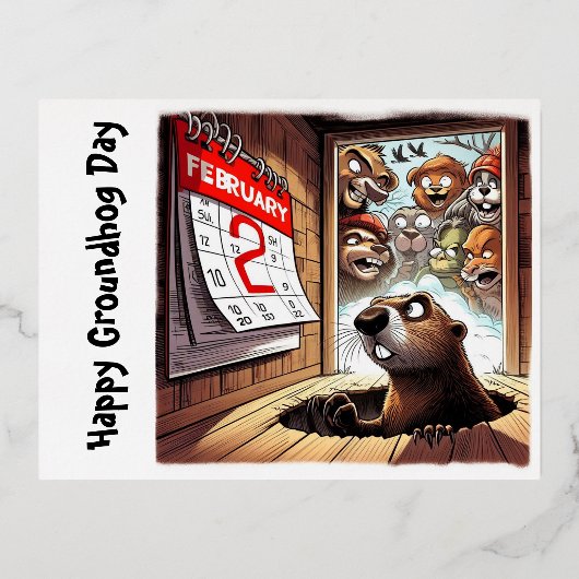 Cartes postales Groundhog Day Memories 2024 (Recto)