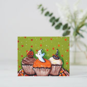 Cartes postales Halloween Cupcakes (Debout devant)