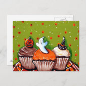 Cartes postales Halloween Cupcakes (Devant / Derrière)