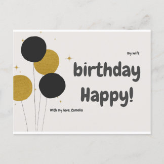Cartes postales Happy Birthday Aankondigingskaart
