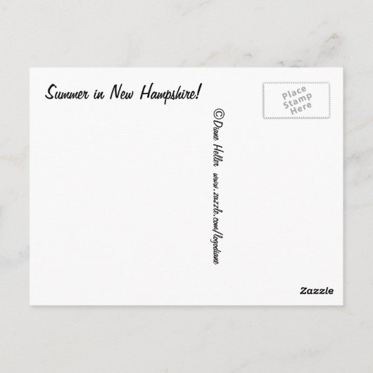 Cartes postales Heart Tomato Summer in New Hampshi (Dos)