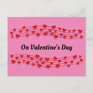 Cartes postales Hearts Music Notes