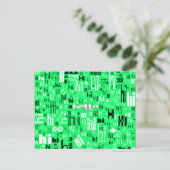 Cartes postales Hello Part Deux simples - Lime (Debout devant)
