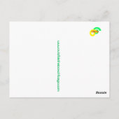 Cartes postales Hello Part Deux simples - Lime (Dos)