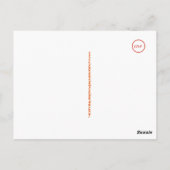 Cartes postales Hello Part Deux simples - Rouge (Dos)