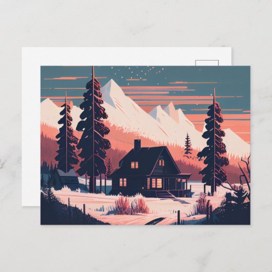 Cartes Postales hiver (Devant / Derrière)