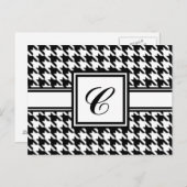 Cartes postales Houndstooth Monogram (Devant / Derrière)