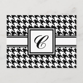 Cartes postales Houndstooth Monogram