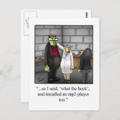 Cartes Postales Humour Halloween "Spectickles" (Devant / Derrière)