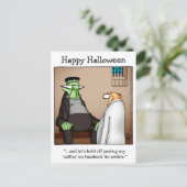 Cartes Postales Humour Halloween "Spectickles" (Debout devant)