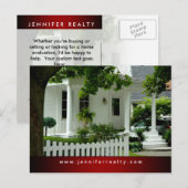 Cartes postales immobilières Maison Blanche Vert R (Devant / Derrière)