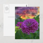 Cartes postales inspirantes en gros discount Zinni (Devant / Derrière)