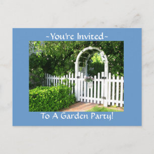 Cartes postales Invitation Garden Party