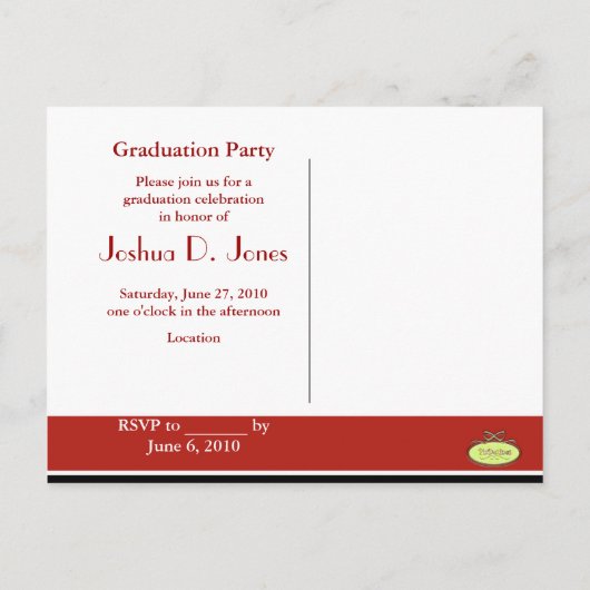 Cartes postales invitations (Dos)