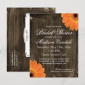 CARTES POSTALES Invitations de Fête des mariées en (Devant / Derrière)