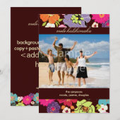 Cartes postales/ invitations de vacances (Devant / Derrière)
