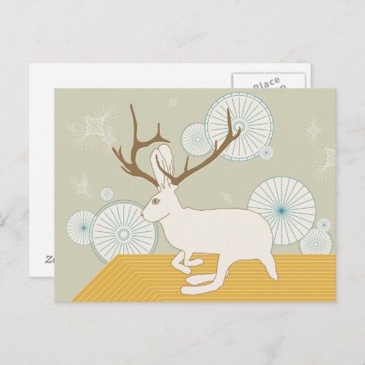 Cartes postales Jackalope (Devant / Derrière)