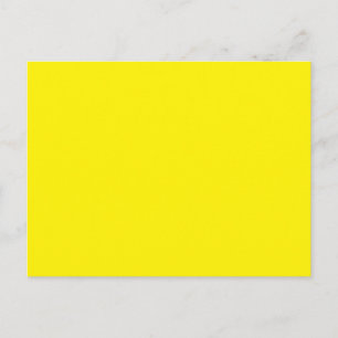 Cartes postales Jaune vif Minimalisme moderne