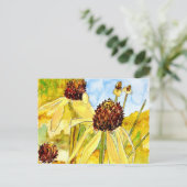 cartes postales jaunes (Debout devant)