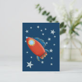 Cartes postales Jote Red Rocket & Stars (Debout devant)